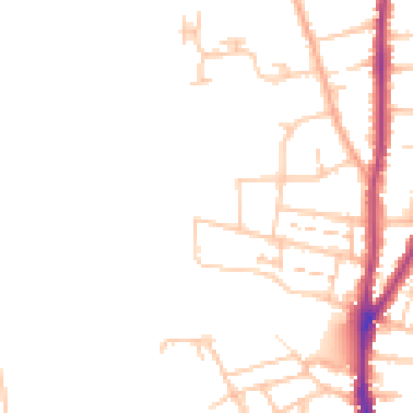 Daytime road noise heatmap for WR3 7AG
