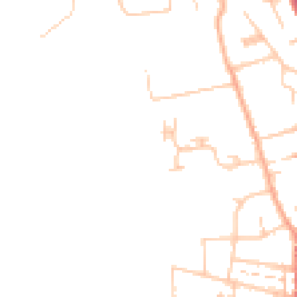 Daytime road noise heatmap for WR3 7AL