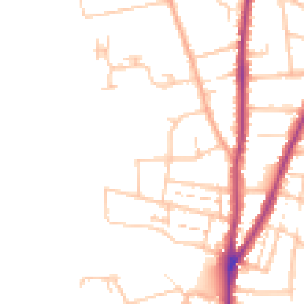 Daytime road noise heatmap for WR3 7AS
