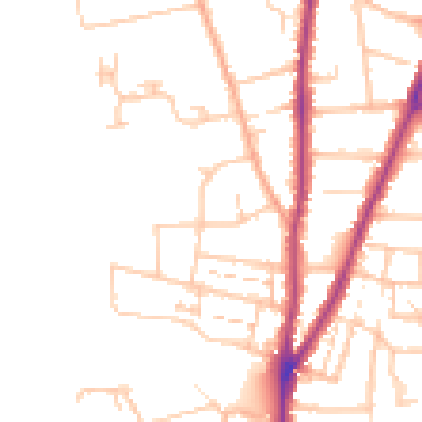 Daytime road noise heatmap for WR3 7AT