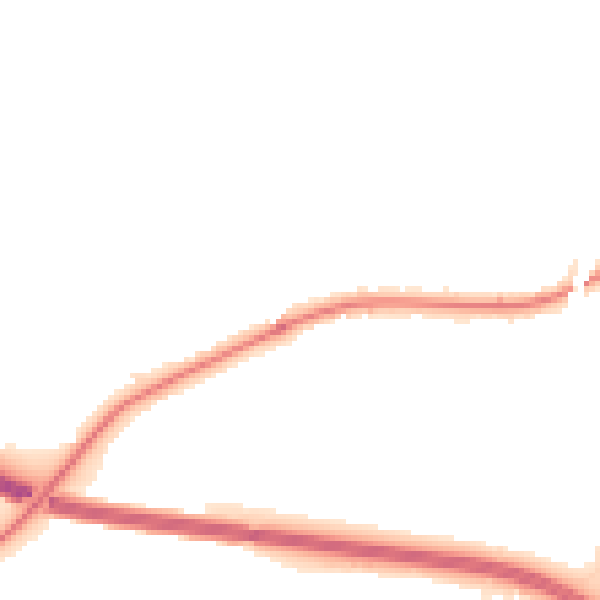 Night-time road noise heatmap for WR3 7FF