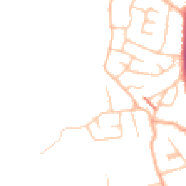 Daytime road noise heatmap for WR3 7FG