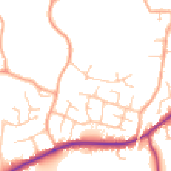Daytime road noise heatmap for WR3 7SL
