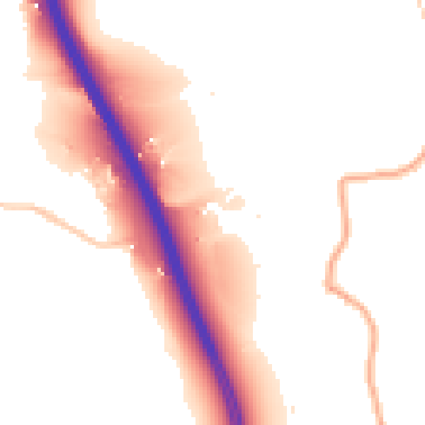 Daytime road noise heatmap for WR3 7SQ
