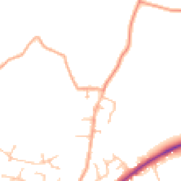 Daytime road noise heatmap for WR3 7UT