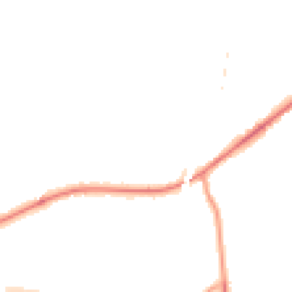 Night-time road noise heatmap for WR3 7UX