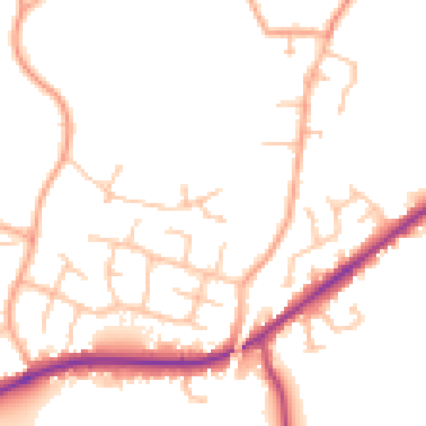 Daytime road noise heatmap for WR3 7WD
