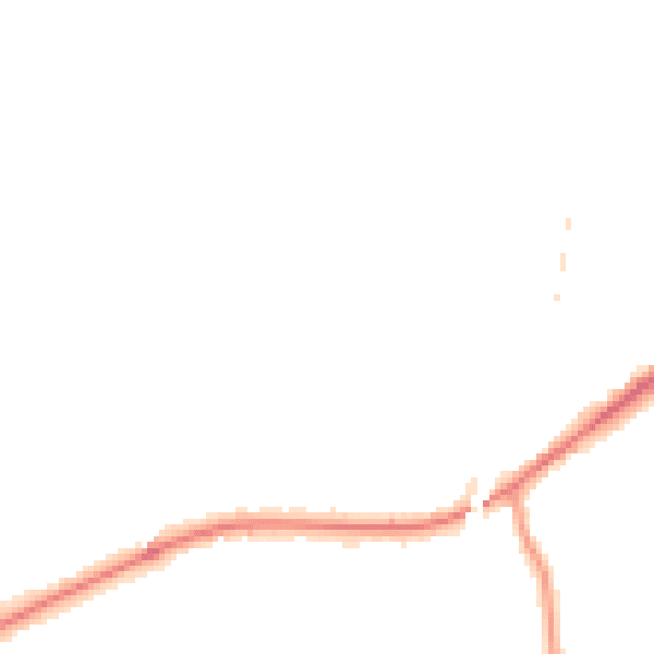 Night-time road noise heatmap for WR3 7XB