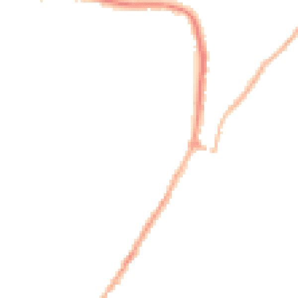 Night-time road noise heatmap for WR3 8EH