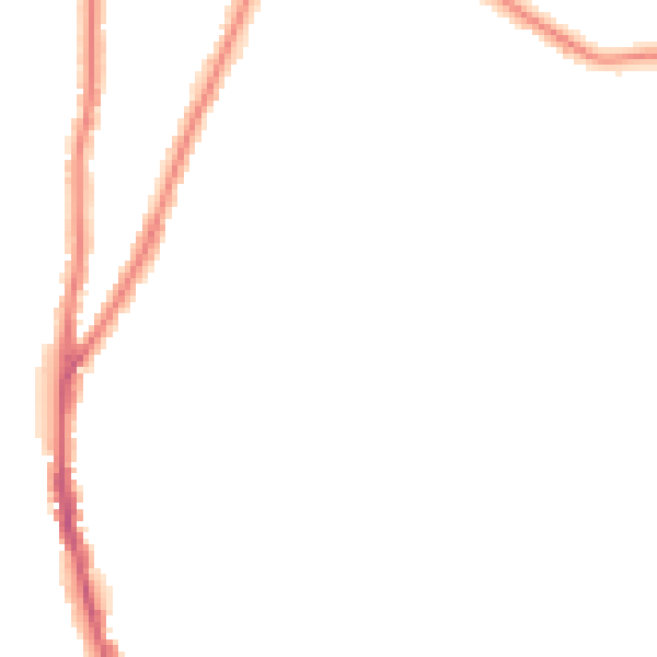 Night-time road noise heatmap for WR3 8HZ
