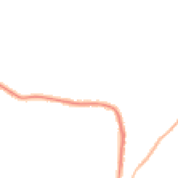 Night-time road noise heatmap for WR3 8PJ