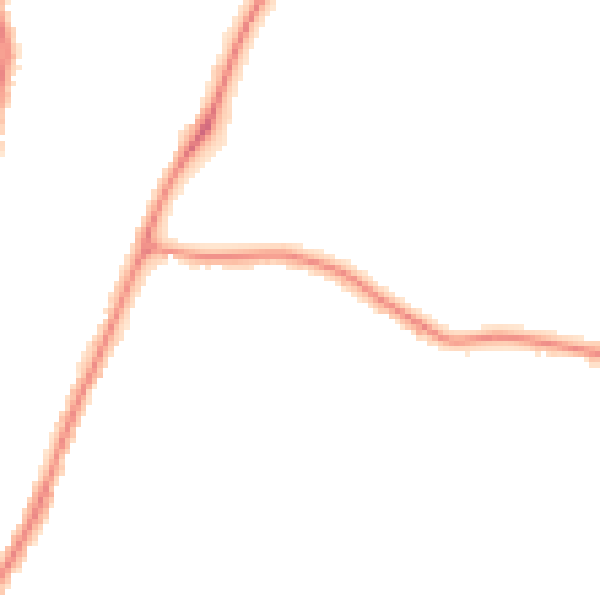 Night-time road noise heatmap for WR3 8PX