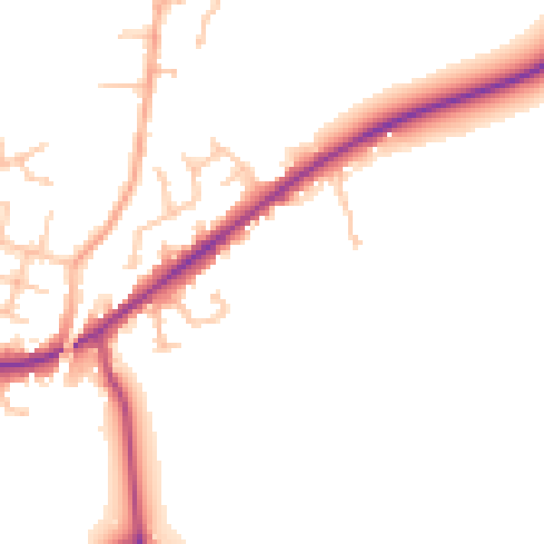 Daytime road noise heatmap for WR3 8RL