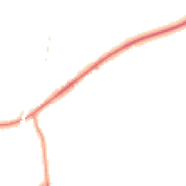 Night-time road noise heatmap for WR3 8RL