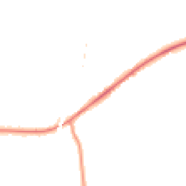 Night-time road noise heatmap for WR3 8RT