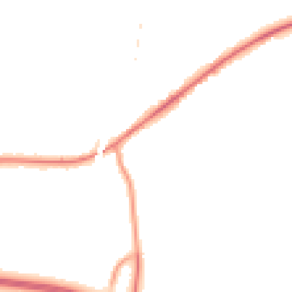 Night-time road noise heatmap for WR3 8RW