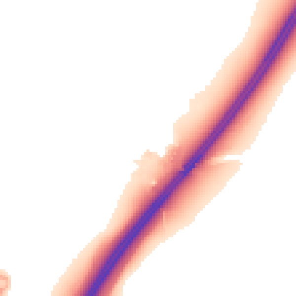 Night-time road noise heatmap for WR3 8SX