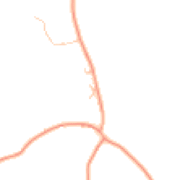 Daytime road noise heatmap for WR6 5EW
