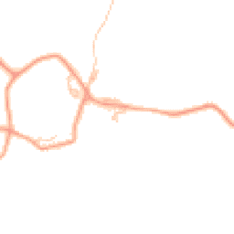 Daytime road noise heatmap for WR6 5JS