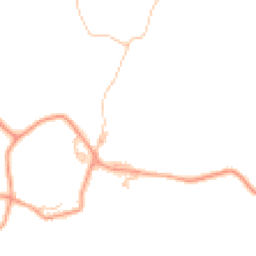 Daytime road noise heatmap for WR6 5JW