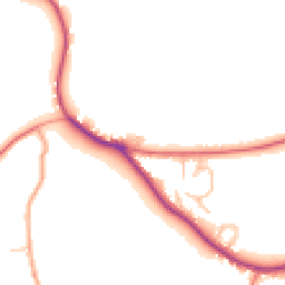 Daytime road noise heatmap for WR6 6HB