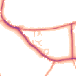Daytime road noise heatmap for WR6 6JX