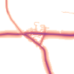 Daytime road noise heatmap for WR6 6NT