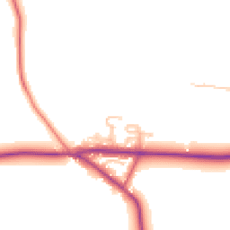 Daytime road noise heatmap for WR6 6NX