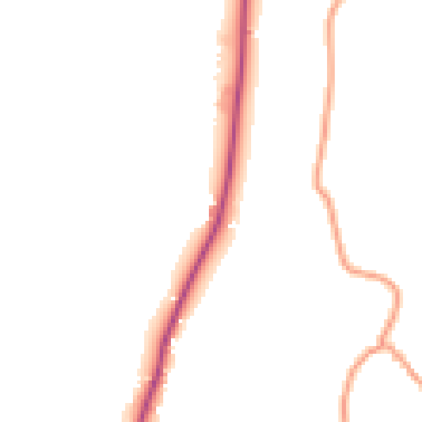 Daytime road noise heatmap for WR6 6PJ