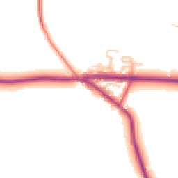 Daytime road noise heatmap for WR6 6SZ