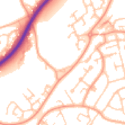 Daytime road noise heatmap for WR9 0AA