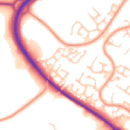Daytime road noise heatmap for WR9 0AQ
