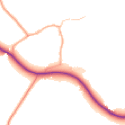 Daytime road noise heatmap for WR9 0AX