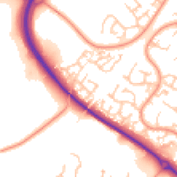 Daytime road noise heatmap for WR9 0BA