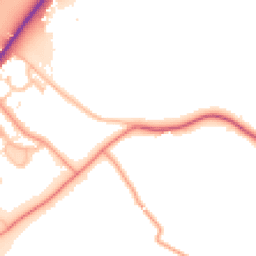 Daytime road noise heatmap for WR9 0BT