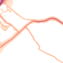 Daytime road noise heatmap for WR9 0BU