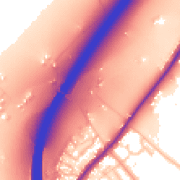 Daytime road noise heatmap for WR9 0DD