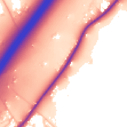 Daytime road noise heatmap for WR9 0DF