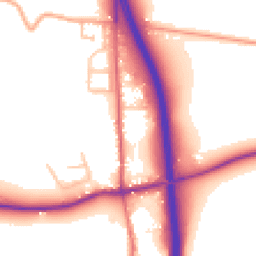 Daytime road noise heatmap for WR9 0DP