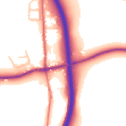 Daytime road noise heatmap for WR9 0DR