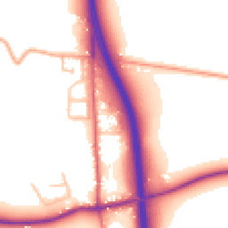 Daytime road noise heatmap for WR9 0EN