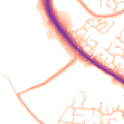 Daytime road noise heatmap for WR9 0FH