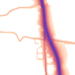 Daytime road noise heatmap for WR9 0FN