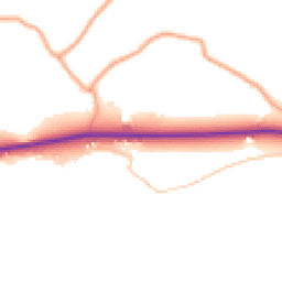 Daytime road noise heatmap for WR9 0HJ