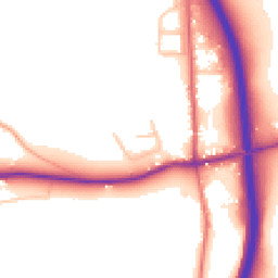 Daytime road noise heatmap for WR9 0HQ