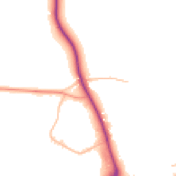 Daytime road noise heatmap for WR9 0LU