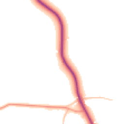 Daytime road noise heatmap for WR9 0LX