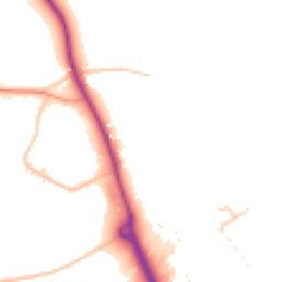 Daytime road noise heatmap for WR9 0NU