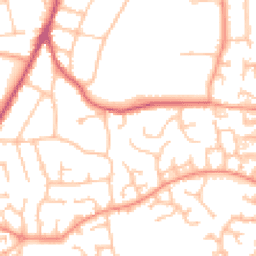 Daytime road noise heatmap for WR9 7AY