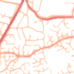Daytime road noise heatmap for WR9 7DA